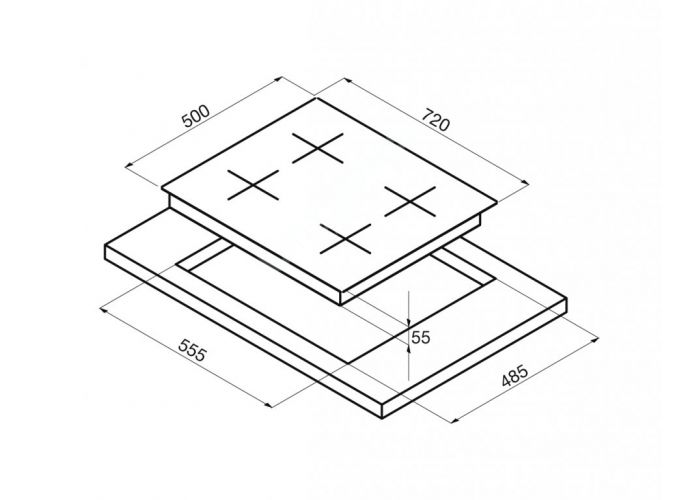 Korting газовая варочная HG 765 CТX