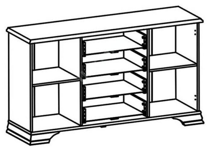 Кентаки Белый, 015 Тумба KOM 2D4S