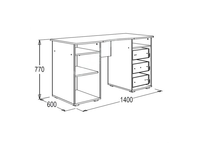 Омега 16 стол письменный №3