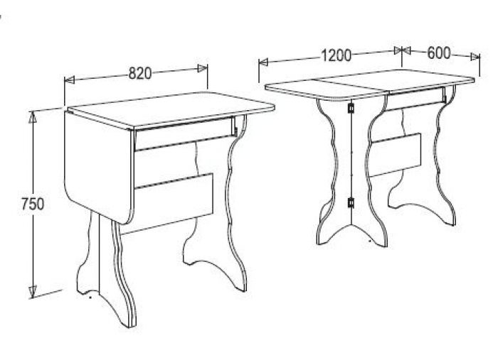 Кухонный стол-тумба-1