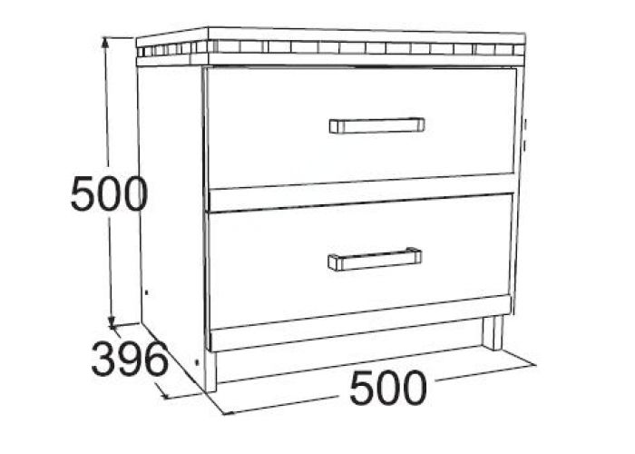 Ольга 13 тумба с 2-мя ящиками