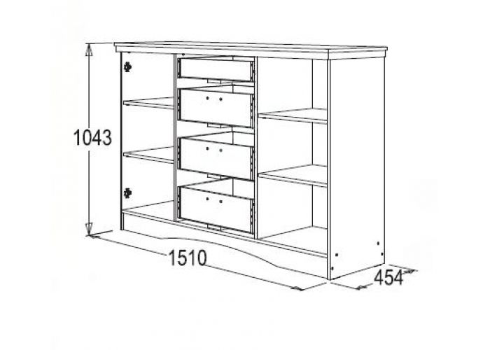 Ольга 10 комод многоцелевой