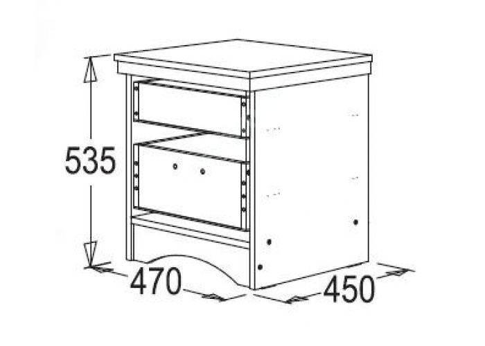 Ольга 10 тумба прикроватная
