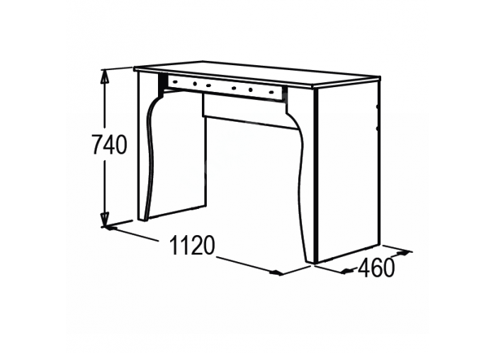 Ольга 12 ЛДСП стол туалетный