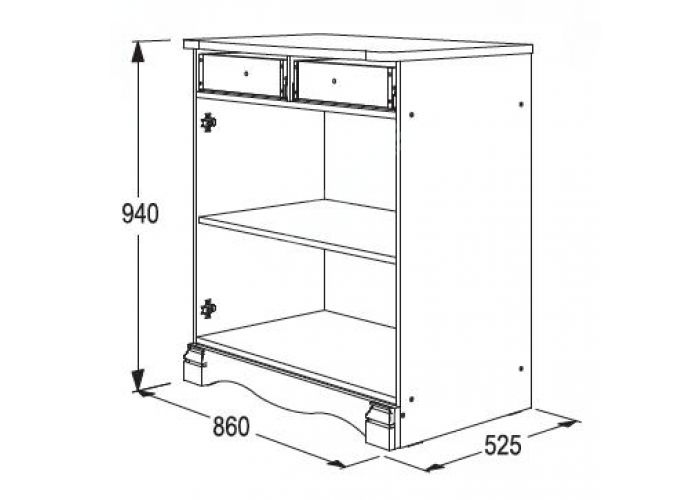Ольга 1Н комод 1