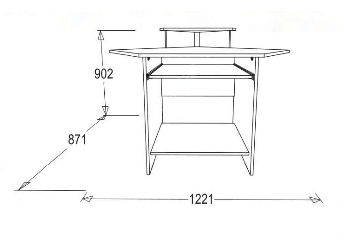 Стол компьютерный СК 4 углов
