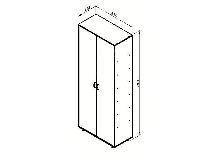 Дельта 2 Шкаф для одежды