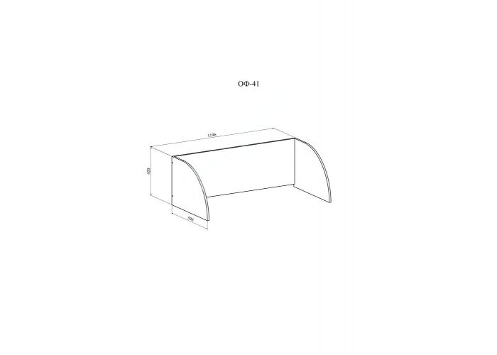 Мебель бытовая Офис Надстройка ОФ-41