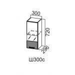 Грейвуд, Ш300с/720 Шкаф навесной (со стеклом)
