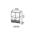 Грейвуд, Ш600с/720 Шкаф навесной (со стеклом)