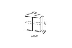 Грейвуд, Ш800/720 Шкаф навесной