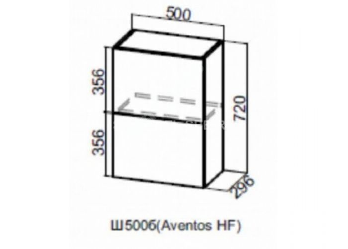 Лофт, Ш500б/720 Шкаф навесной (барный) 500 (Aventos HF)