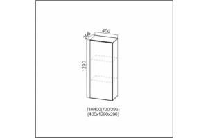 Вектор, ПН400/720 (296) Пенал-надстройка 400 (296)