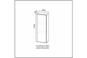 Вектор, ПН400/912 (296) Пенал-надстройка 400 (296)