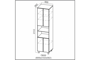 Вектор, П600/2332 Пенал 600/2332