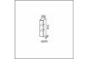 Вектор, Ш200/912 Шкаф навесной 200/912