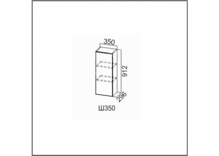 Вектор, Ш350/912 Шкаф навесной 350/912