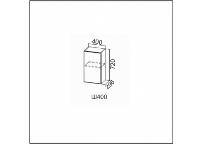 Вектор, Ш400/720 Шкаф навесной 400/720
