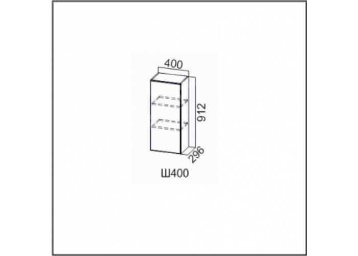 Вектор, Ш400/912 Шкаф навесной 400/912