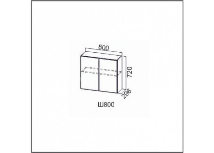 Вектор, Ш800/720 Шкаф навесной 800/720