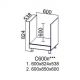 Модерн Белый, С600п Стол-рабочий (под плиту)