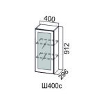 Прованс Дуб кофе, Ш400с/912 Шкаф навесной (со стеклом)