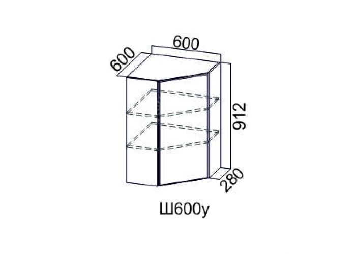 Модус, Ш600у/912 Шкаф навесной (угловой)